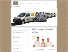 Tablet Screenshot of maler-mueller.de